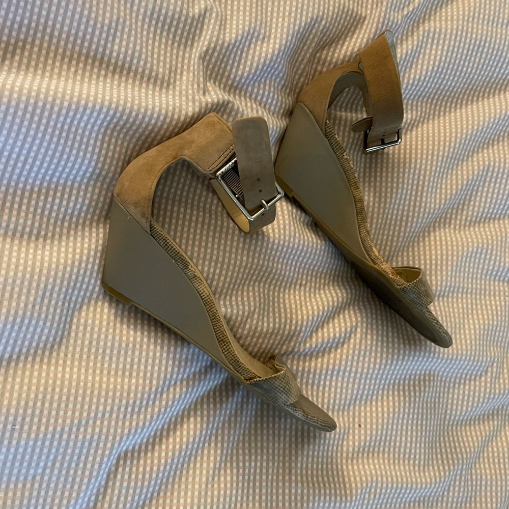 Calvin Klein taupe wedge Sandals